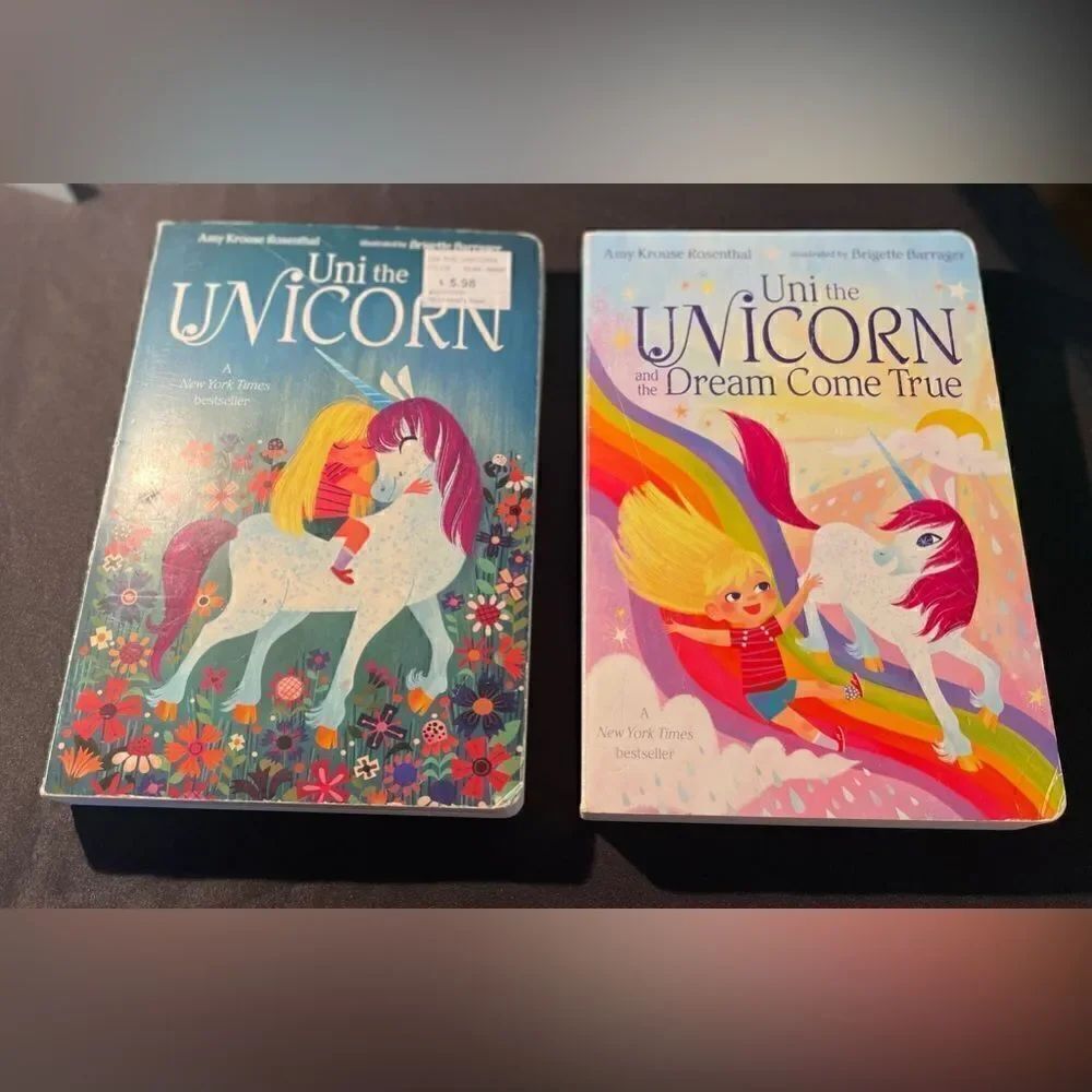 UNI THE UNICORN & UNI the UNICORN AND THE Dream Come True Set of 2 Children Book